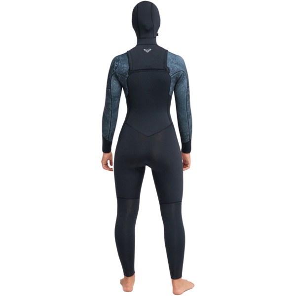 2026 Roxy Frauen Swell Natural 5/4mm Brustrei&szlig;verschluss Mit Kapuze Neoprenanzug 26BW203503 - Bandana